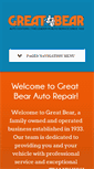 Mobile Screenshot of greatbearautoshop.com